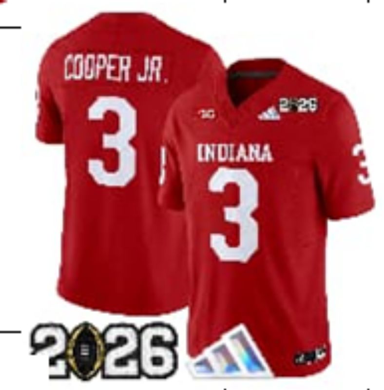 Men 2026 Ohio State Buckeyes #3 Cooper jr Red 3th generations Limited NCAA Jersey 07